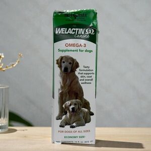 Nutramax Welactin Omega-3 Fish Oil For Dogs 16oz Liquid Skin Coat Joint EXP 1/28
